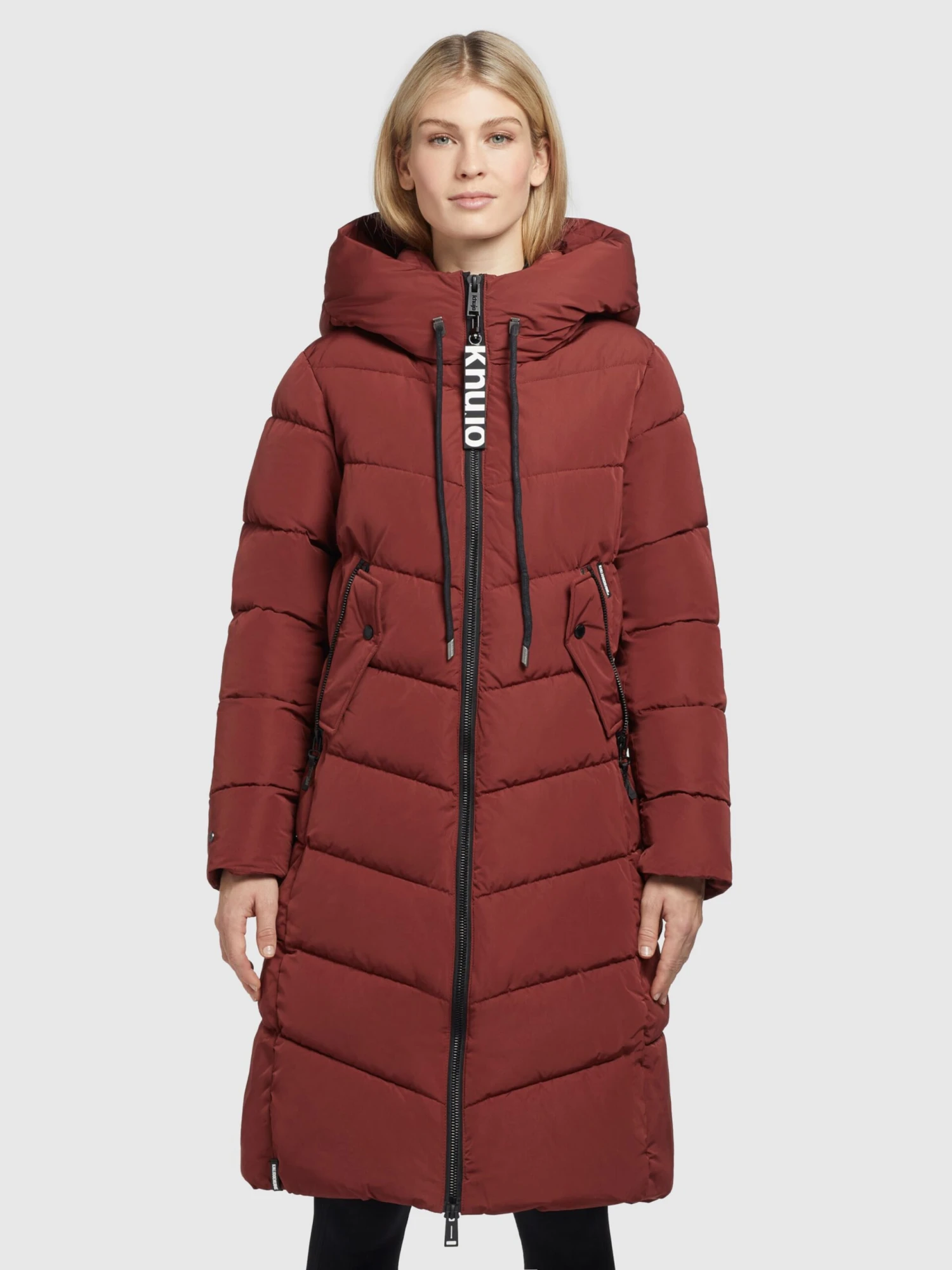 Khujo Tussenmantels Tussenmantel Klayd Dames Donkerrood 4 Khujo Tussenmantels Tussenmantel Klayd Dames Donkerrood - Afbeelding 2