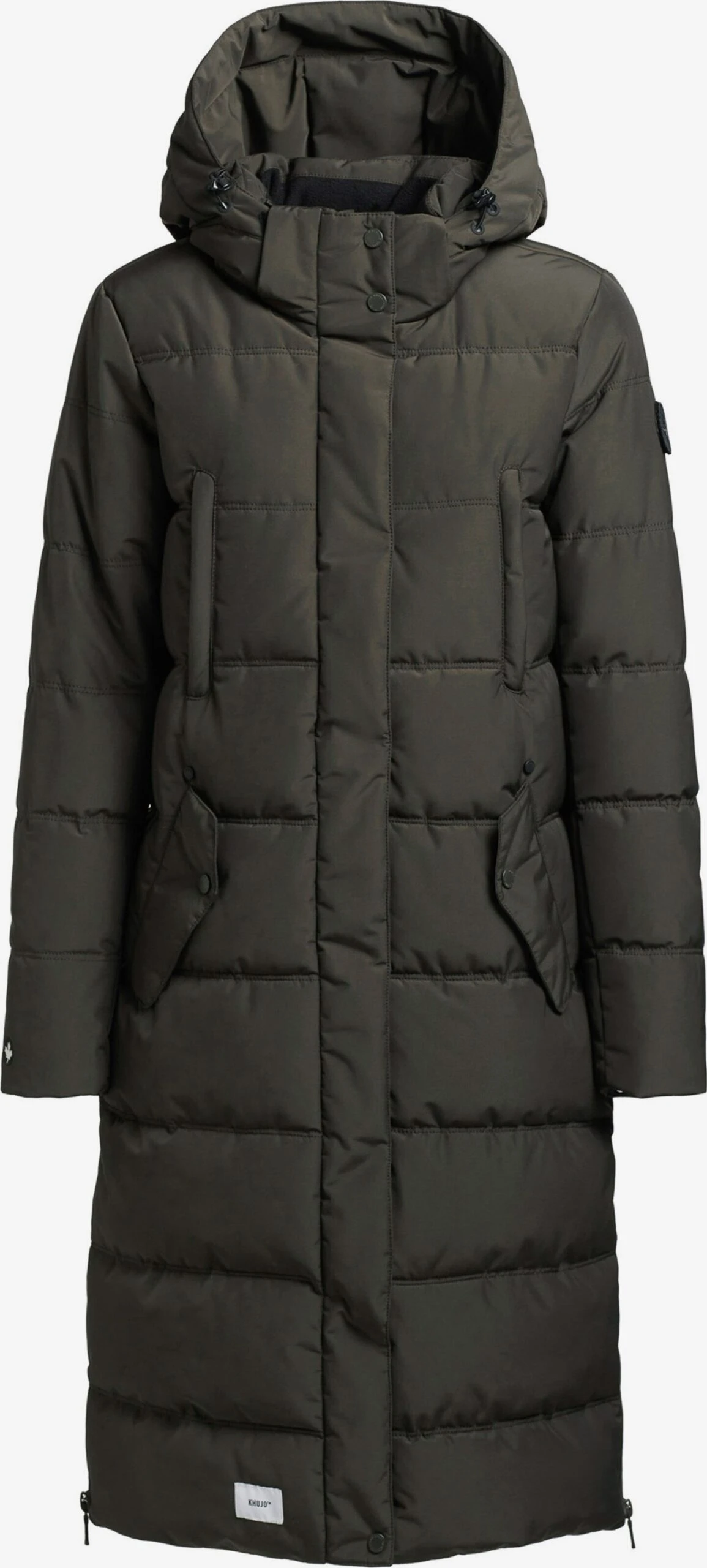 Khujo Wintermantels Wintermantel Kleo Dames Donkergroen 3 Khujo Wintermantels Wintermantel Kleo Dames Donkergroen