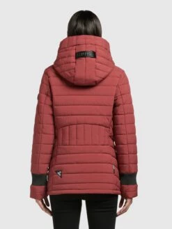 Khujo Winterjassen Winterjas Patt Dames Roestrood -Khujo 04f025044ed1da3eff742abc6af99deb