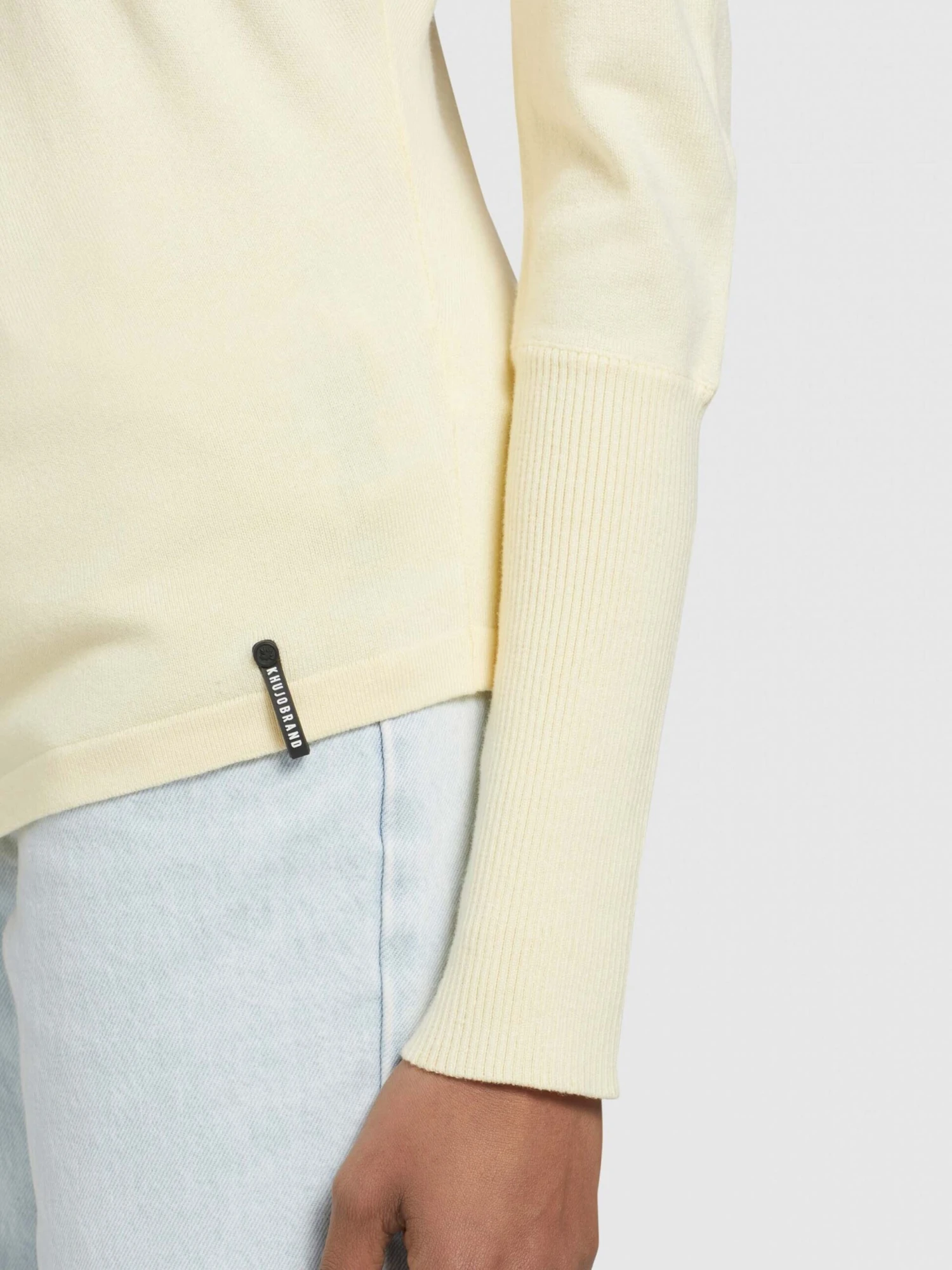 Khujo Fijngebreide Truien Trui Shea Dames Lichtgeel 10 Khujo Fijngebreide Truien Trui Shea Dames Lichtgeel - Afbeelding 8