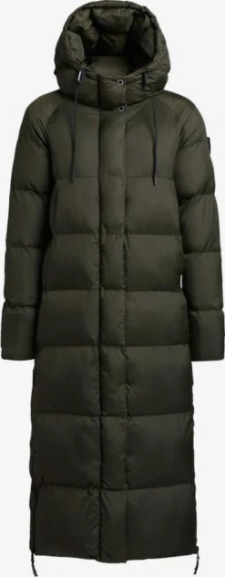 Khujo Wintermantels Wintermantel Dames Donkergroen