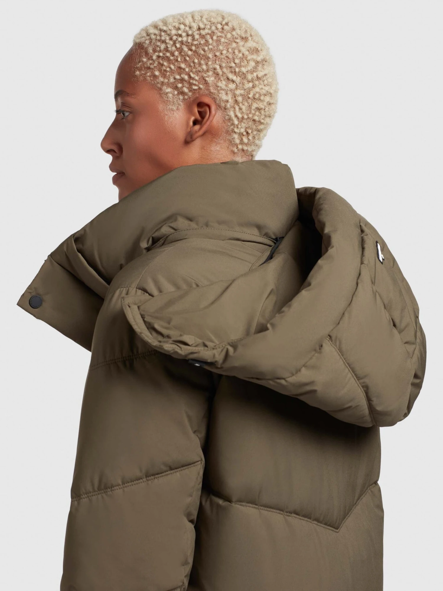 Khujo Wintermantels Wintermantel Torino2 Dames Kaki 10 Khujo Wintermantels Wintermantel Torino2 Dames Kaki - Afbeelding 8