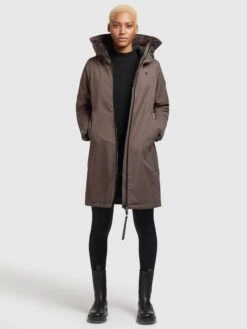 Khujo Tussenmantels Tussenmantel Lisad Dames Mokka -Khujo 0fdd8139824c6fded2a79a54f9c8048d