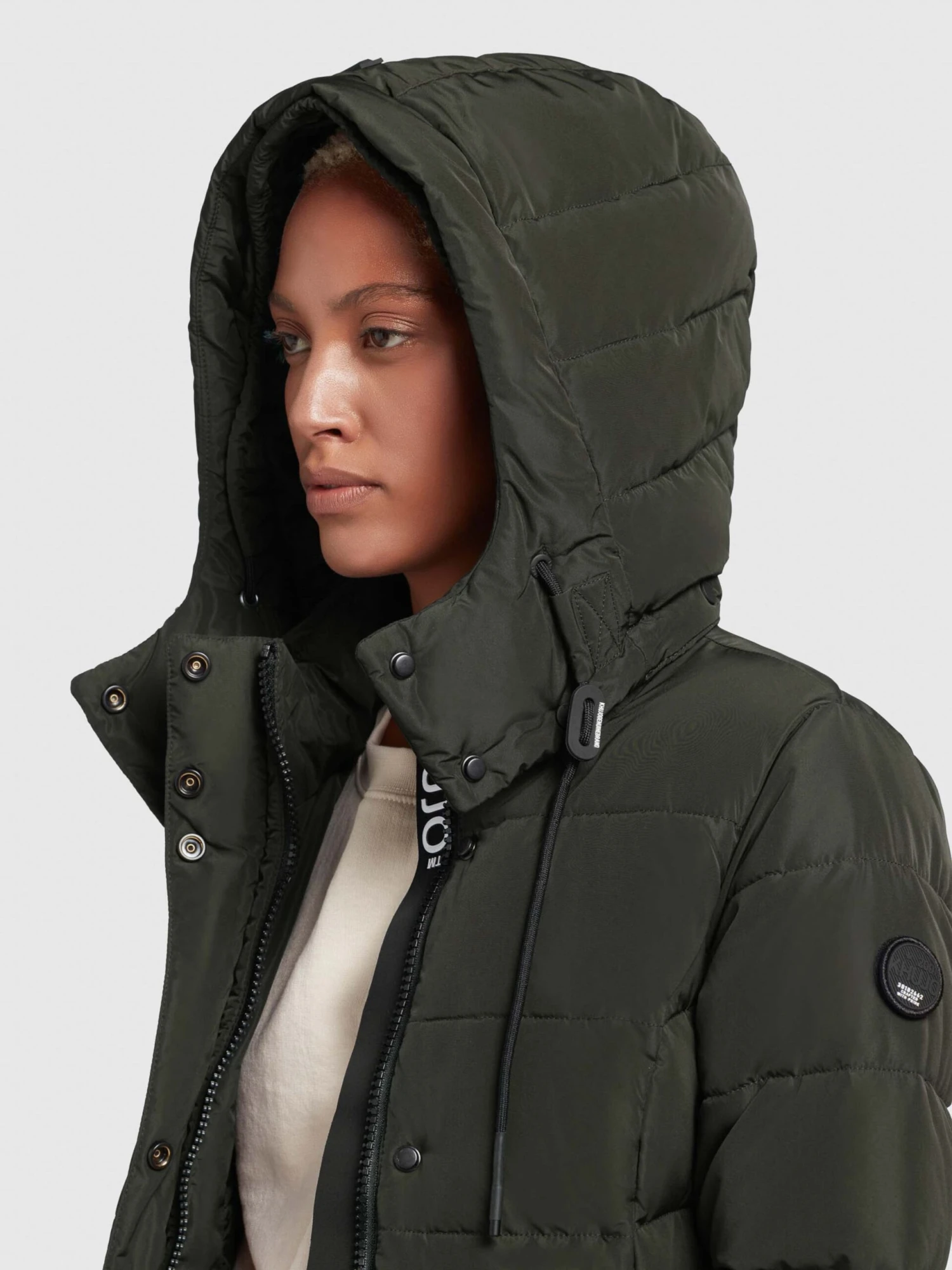 Khujo Korte Mantels Wintermantel Cups Dames Donkergroen 9 Khujo Korte Mantels Wintermantel Cups Dames Donkergroen - Afbeelding 7