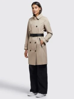 Khujo Trenchcoats Tussenmantel Sarina Dames Lichtbeige -Khujo 15b2dc5f992724ab259434e4c88267aa