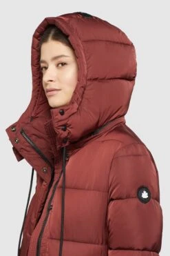 Khujo Wintermantels Wintermantel HAZELLE Dames Roestrood -Khujo 17fd68fed07b23dc019b15767fadc8eb