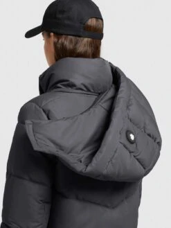 Khujo Wintermantels Wintermantel Limetta Dames Grafiet -Khujo 1861542b97befc8cb15215ff67cb0b3d