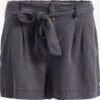 Khujo Shorts Regular Bandplooibroek Indira Dames Grijs