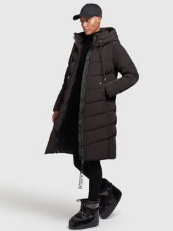 Khujo Wintermantels Wintermantel Ayleena Dames Zwart -Khujo 229bb743f0571eccd2cf19f56c9a913c