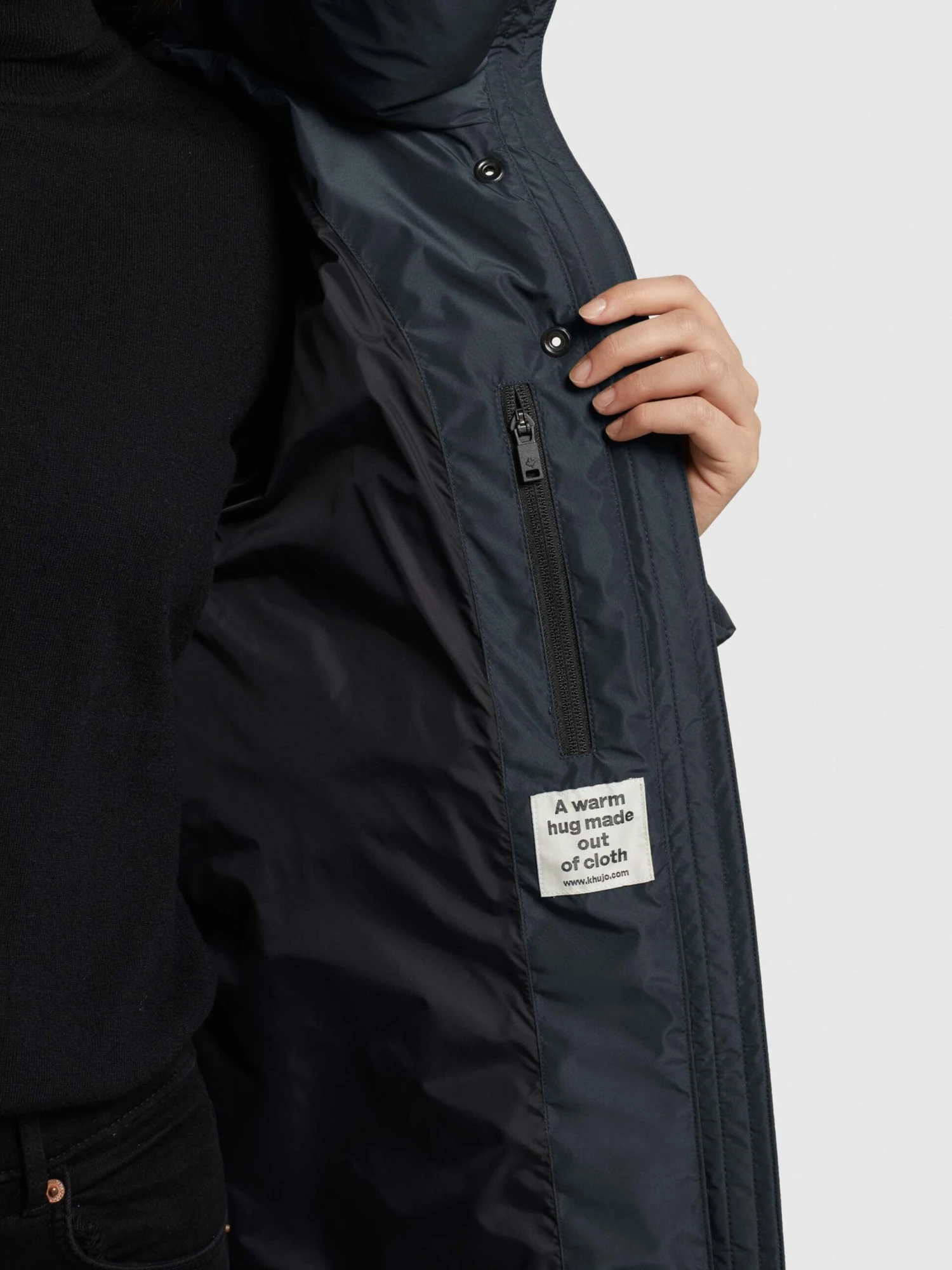 Khujo Winterjassen Winterjas Jordis 4 Dames Donkerblauw 10 Khujo Winterjassen Winterjas Jordis 4 Dames Donkerblauw - Afbeelding 8