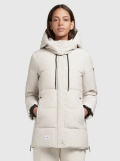 Khujo Winterjassen Winterjas Eunice Dames Offwhite -Khujo 243d58c10dba510b510fd0524c74e1ab