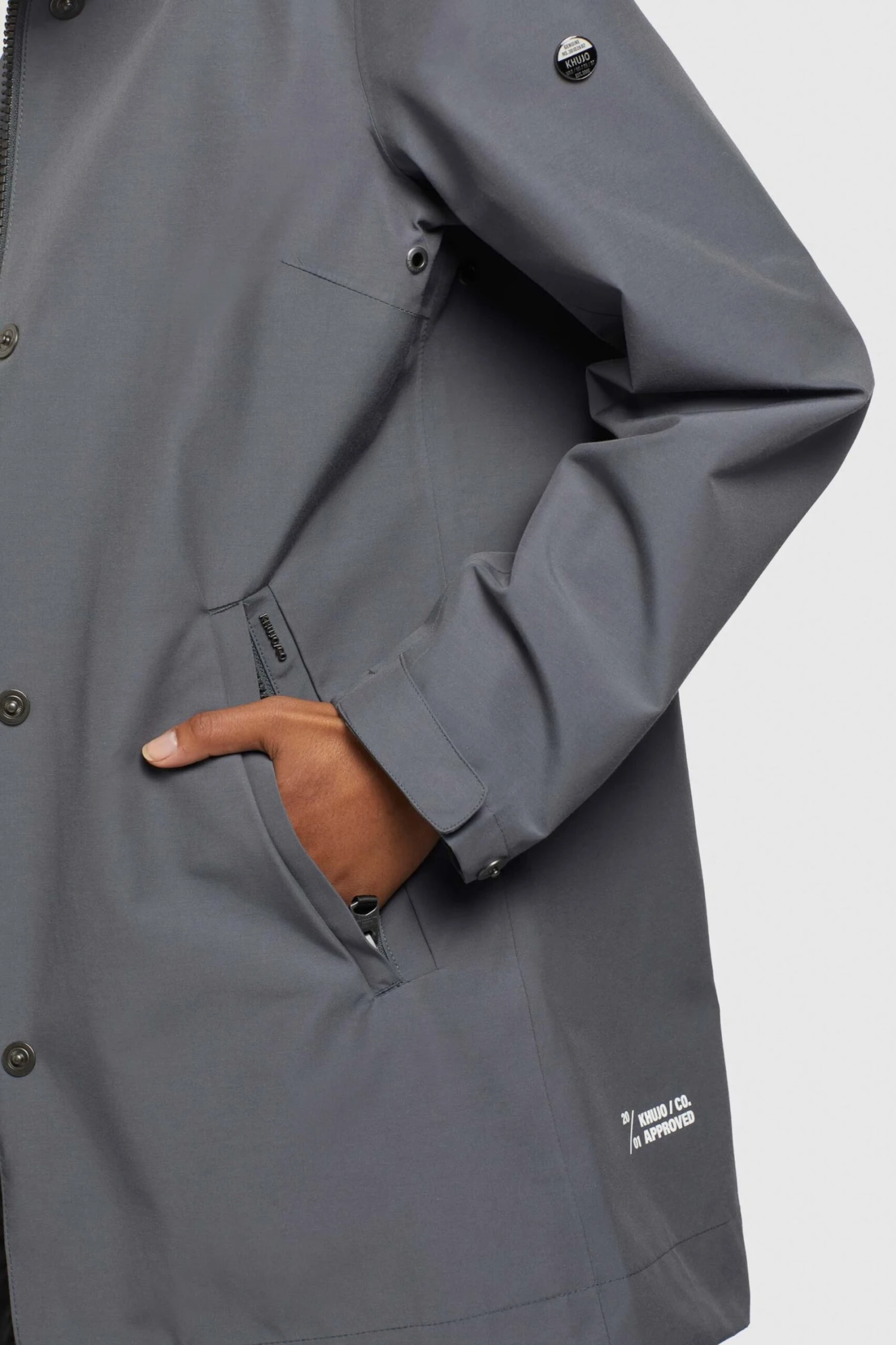 Khujo Tussenmantels Tussenmantel Artisa Dames Rookgrijs 10 Khujo Tussenmantels Tussenmantel Artisa Dames Rookgrijs - Afbeelding 8