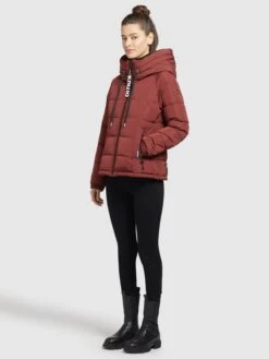 Khujo Winterjassen Winterjas Joilee Dames Pastelrood -Khujo 26c85b02a9566f0349d0a1b762f33f40