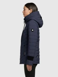 Khujo Winterjassen Winterjas Patt Dames Donkerblauw -Khujo 26e7b02f348d55d87021f9a8152d0d72