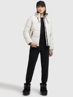 Khujo Winterjassen Winterjas Tuba Dames Offwhite -Khujo 2777d79bbe4f52ae285d25ea0a3a4812