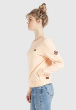 Khujo Sweatshirts Sweatshirt Lisel Dames Abrikoos -Khujo 285353adf4bc7eaf341d77743b261dd3