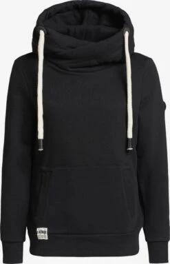 Khujo Hoodies Sweatshirt Rhabea Dames Zwart