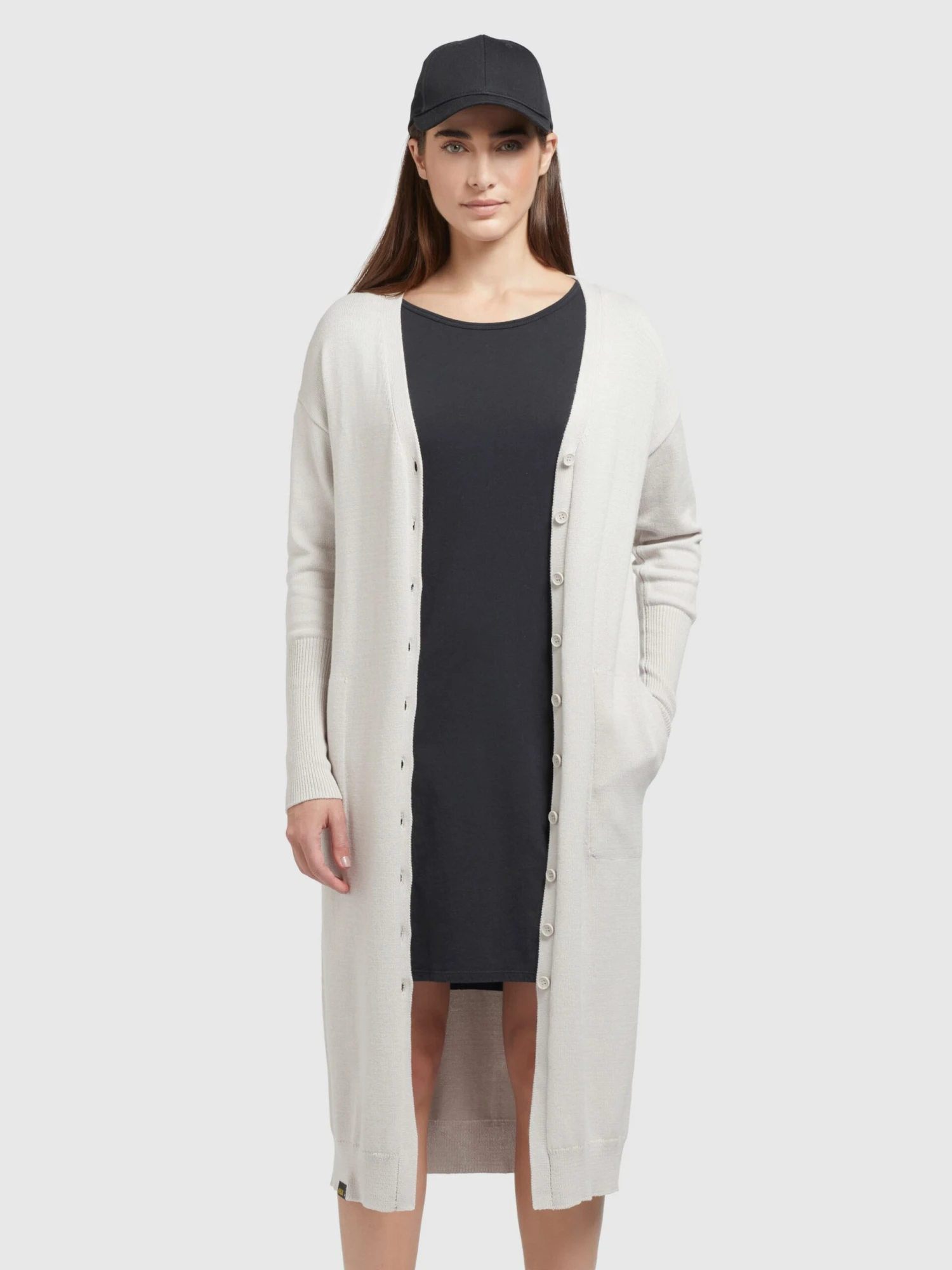 Khujo Vesten Gebreid Vest Elina Dames Crème 3 Khujo Vesten Gebreid Vest Elina Dames Crème - Afbeelding 2