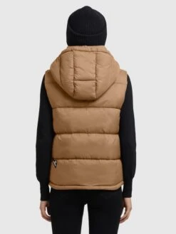 Khujo Bodywarmers Bodywarmer Eden Dames Lichtbruin -Khujo 2af655752085bccc66888100cf3f8541