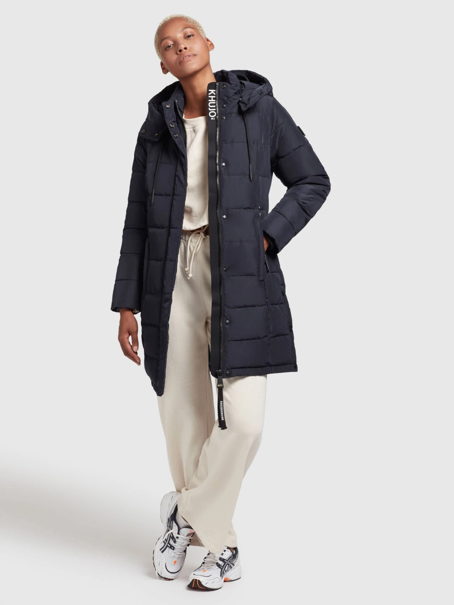 Khujo Korte Mantels Wintermantel Cups Dames Marine 5 Khujo Korte Mantels Wintermantel Cups Dames Marine - Afbeelding 3