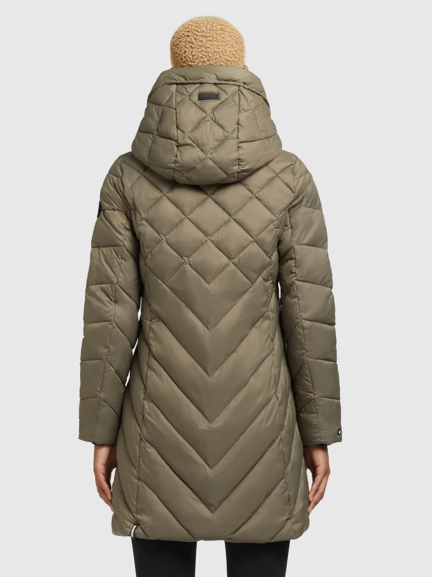 Khujo Tussenmantels Tussenmantel Aneth Dames Kaki 6 Khujo Tussenmantels Tussenmantel Aneth Dames Kaki - Afbeelding 4