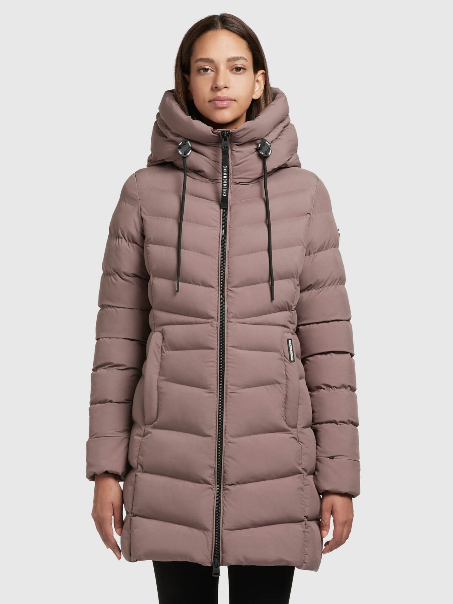 Khujo Korte Mantels Wintermantel Tuhani Dames Donkerlila 4 Khujo Korte Mantels Wintermantel Tuhani Dames Donkerlila - Afbeelding 2