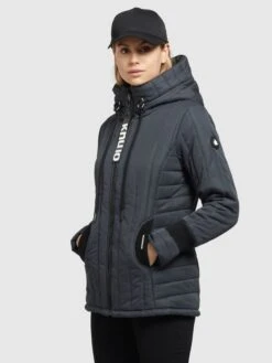 Khujo Winterjassen Winterjas TWEETY PRIME6 STRUCTURED Dames Blauw -Khujo 335f03d10cb8f293f201cba36d784d32