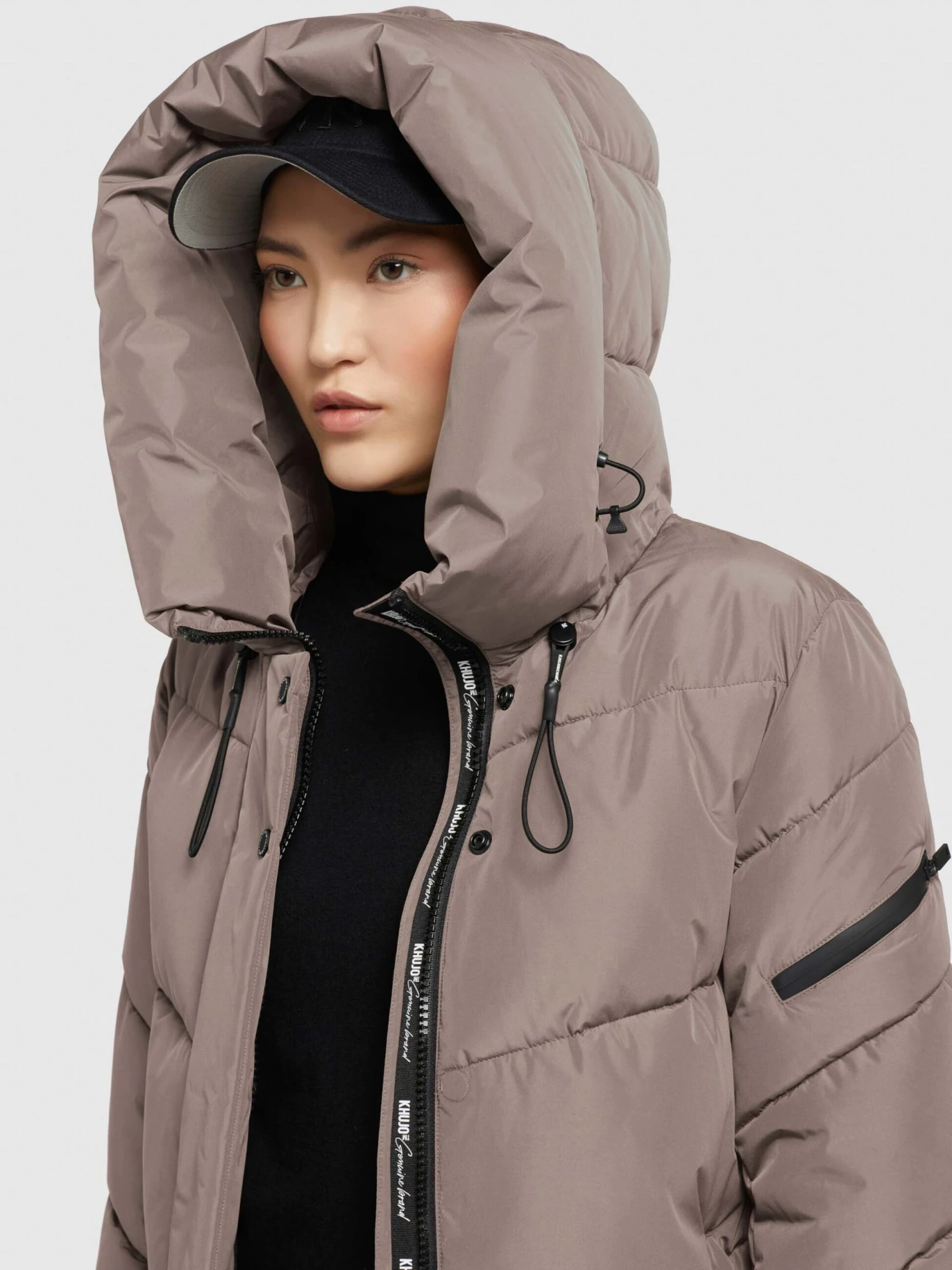 Khujo Winterjassen Winterjas Jordis 4 Dames Taupe 9 Khujo Winterjassen Winterjas Jordis 4 Dames Taupe - Afbeelding 7