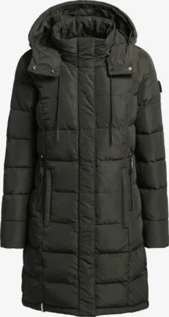 Khujo Korte Mantels Wintermantel Cups Dames Donkergroen
