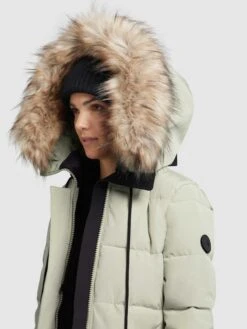 Khujo Wintermantels Wintermantel Cloren Dames Mintgroen -Khujo 4a4a6a65da5bc2020b1a73eb0c47d305