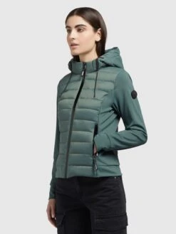 Khujo Outdoor Jassen Functionele Jas Ghita Dames Donkergroen -Khujo 4bcf19ffce07d876e906d20ecc1566c3