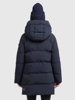 Khujo Korte Mantels Wintermantel Wente Dames Donkerblauw -Khujo 4c9a673a85ecd7f4c0c0d42ece14b9a6