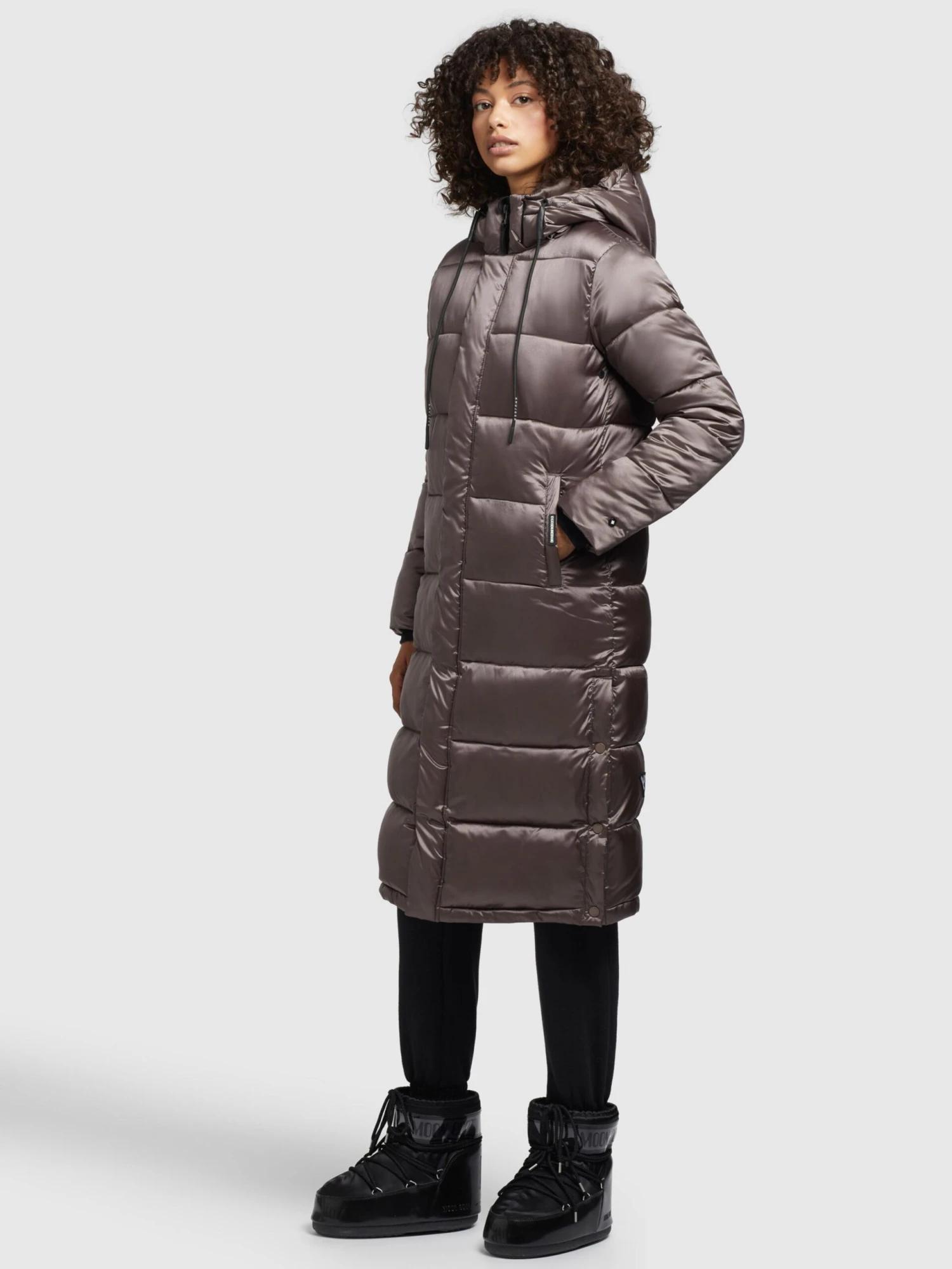 Khujo Wintermantels Wintermantel Julina Dames Taupe 7 Khujo Wintermantels Wintermantel Julina Dames Taupe - Afbeelding 5