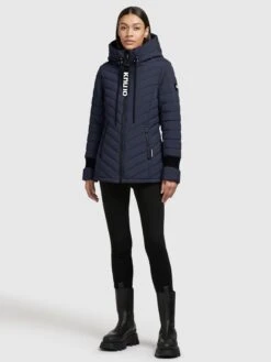 Khujo Winterjassen Winterjas Patt Dames Donkerblauw -Khujo 559e4786176582b639817b1e88ebcaec