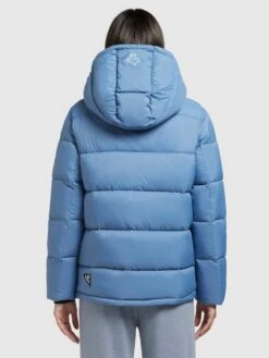 Khujo Winterjassen Winterjas Evona Dames Hemelsblauw -Khujo 56bb80f1cab13fcbdca644507b179e96