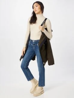 Khujo Wintermantels Wintermantel Cloren Dames Olijfgroen -Khujo 5b52a8a5f79827bf07b1f8777f970cea