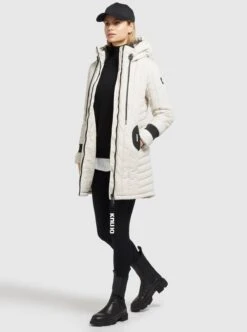 Khujo Tussenmantels Tussenmantel Jerry Dames Offwhite -Khujo 5c09d18b9c83608bd8adbb478faa7958