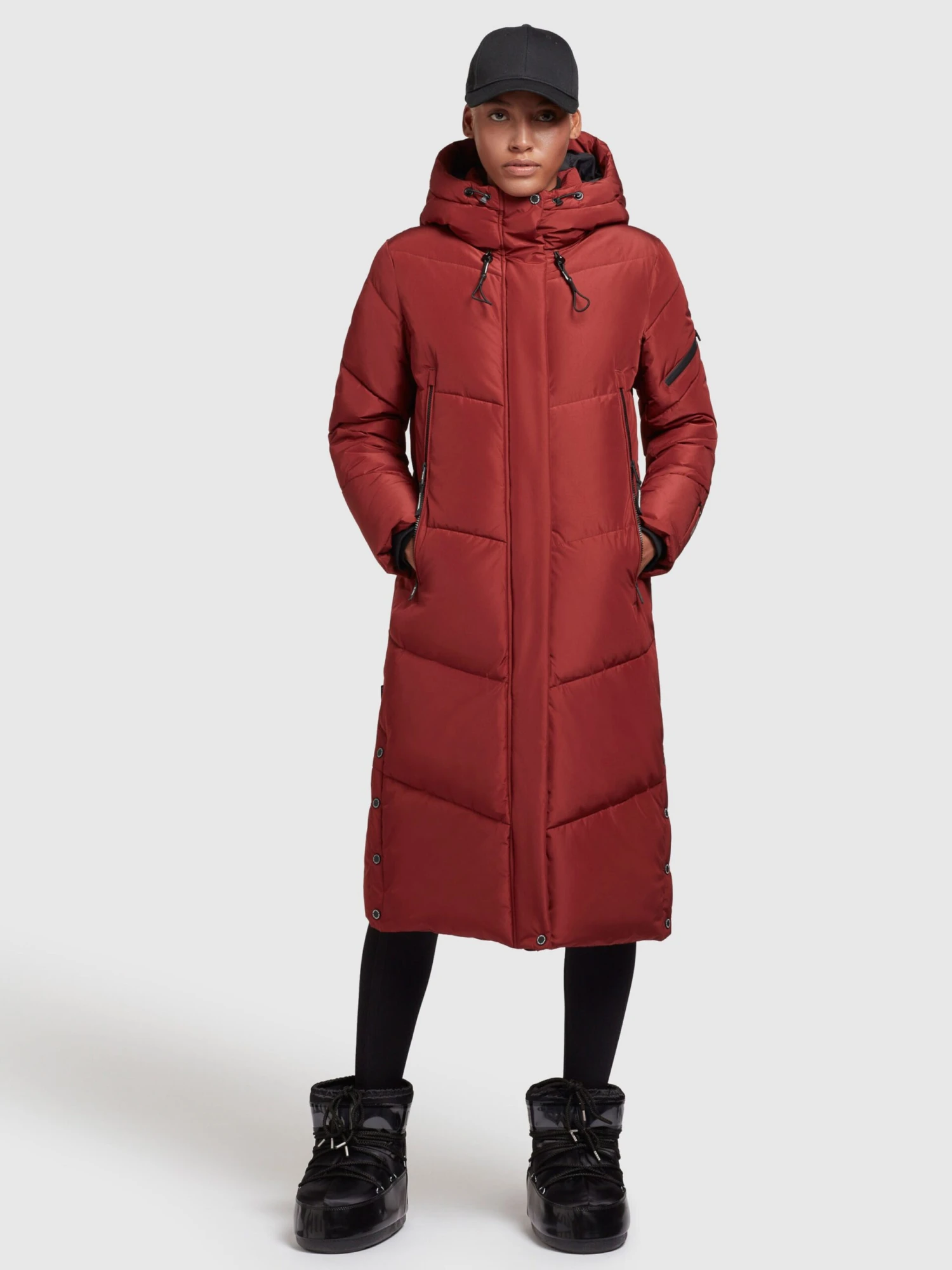 Khujo Tussenmantels Tussenmantel Dames Donkerrood 5 Khujo Tussenmantels Tussenmantel Dames Donkerrood - Afbeelding 3