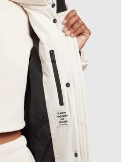 Khujo Wintermantels Wintermantel Sonje 4 Dames Offwhite -Khujo 5e874f38af11560de11a862864f298c4