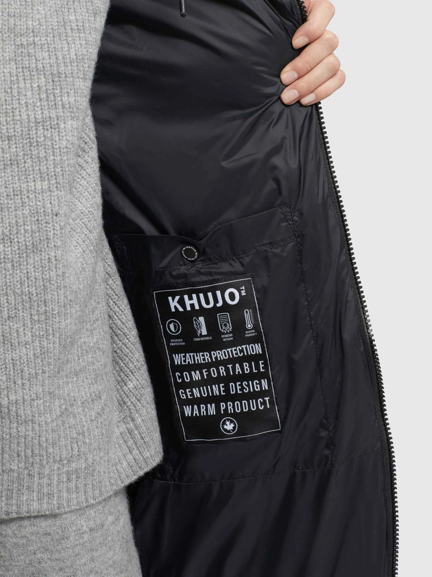 Khujo Wintermantels Wintermantel TUULA Dames Zwart 10 Khujo Wintermantels Wintermantel TUULA Dames Zwart - Afbeelding 8