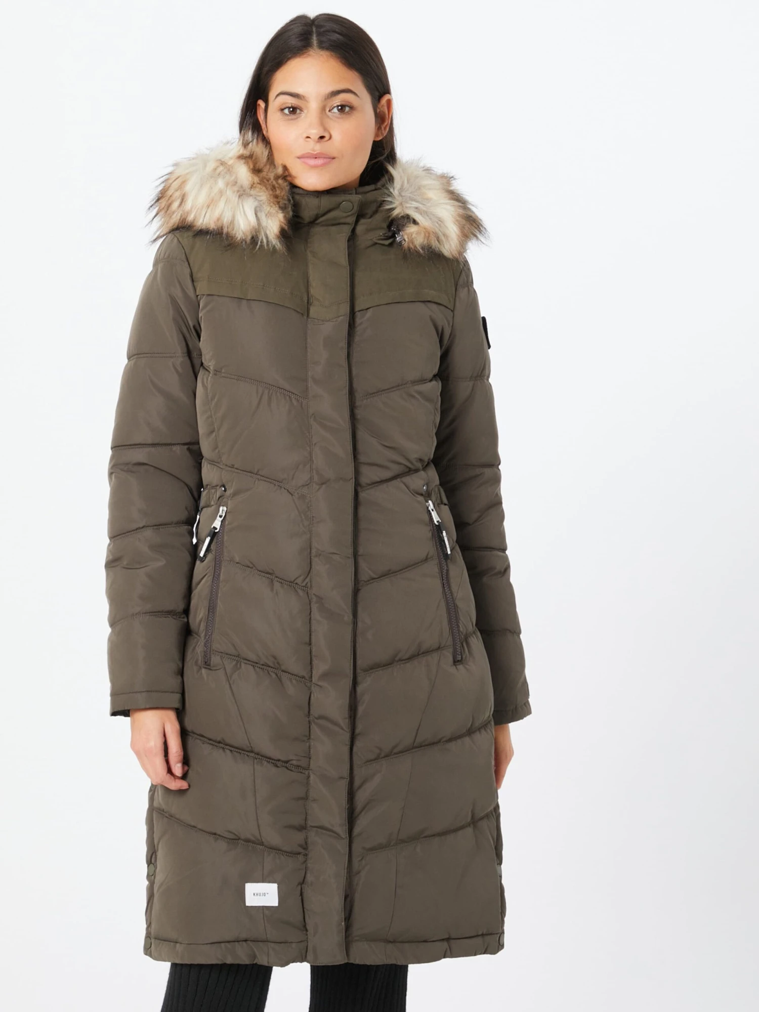 Khujo Wintermantels Wintermantel Lubeck Dames Groen 4 Khujo Wintermantels Wintermantel Lubeck Dames Groen - Afbeelding 2