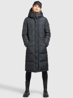 Khujo Wintermantels Wintermantel Dakota 2 Dames Nachtblauw -Khujo 71947895985a9be8e2cf639bdf9dd425