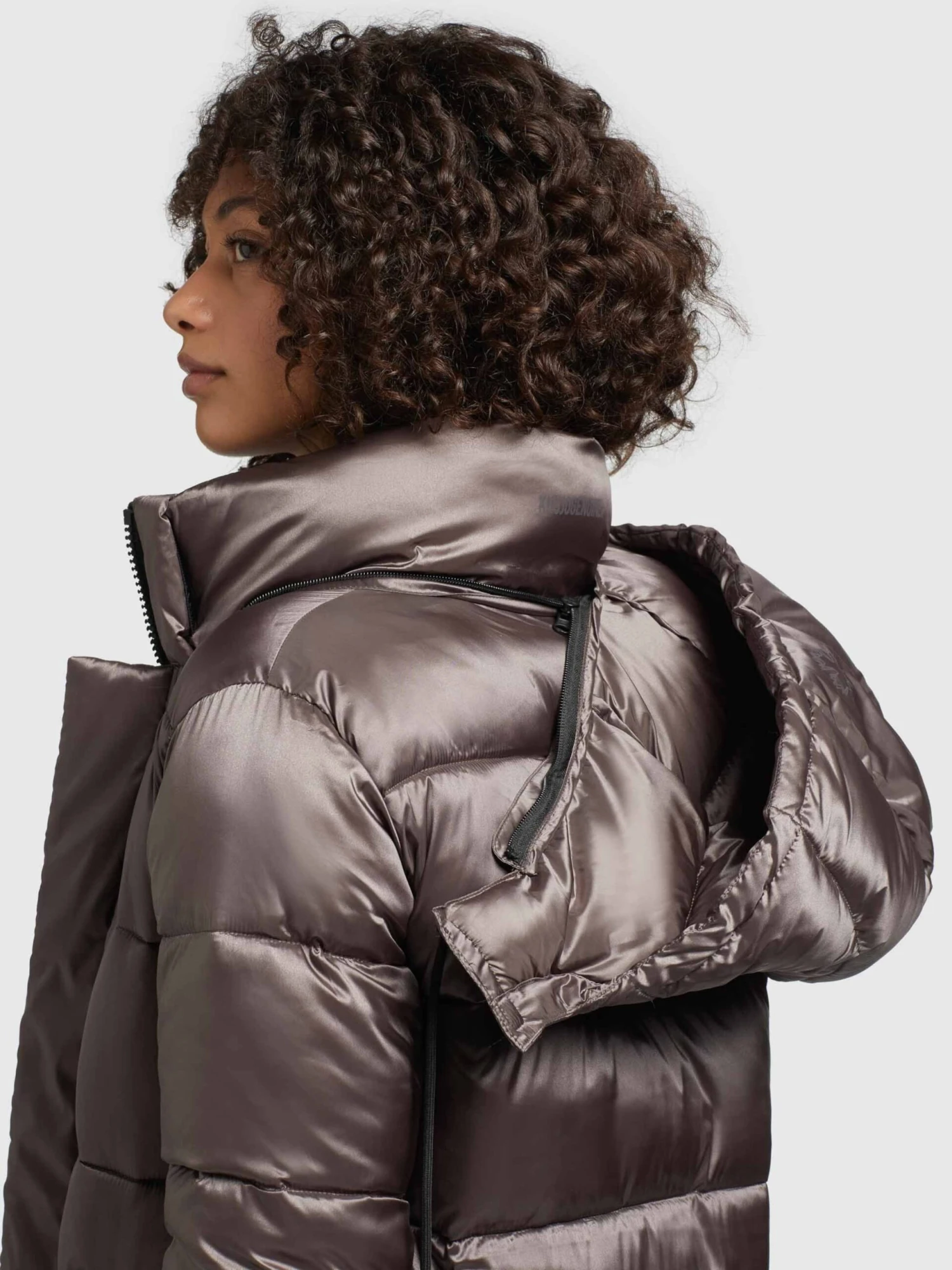 Khujo Wintermantels Wintermantel Julina Dames Taupe 10 Khujo Wintermantels Wintermantel Julina Dames Taupe - Afbeelding 8