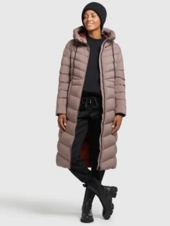 Khujo Wintermantels Wintermantel Ingram2 Dames Taupe -Khujo 77cab27232303c19b9335c6a2bb6a1da