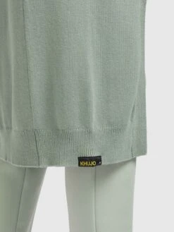 Khujo Vesten Gebreid Vest Elina Dames Mintgroen -Khujo 780a35e4a103b2306acaaea8d6c65121