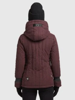 Khujo Winterjassen Winterjas Dames Wijnrood -Khujo 80e6fa5a21f9775dd77756e2374ad4a2
