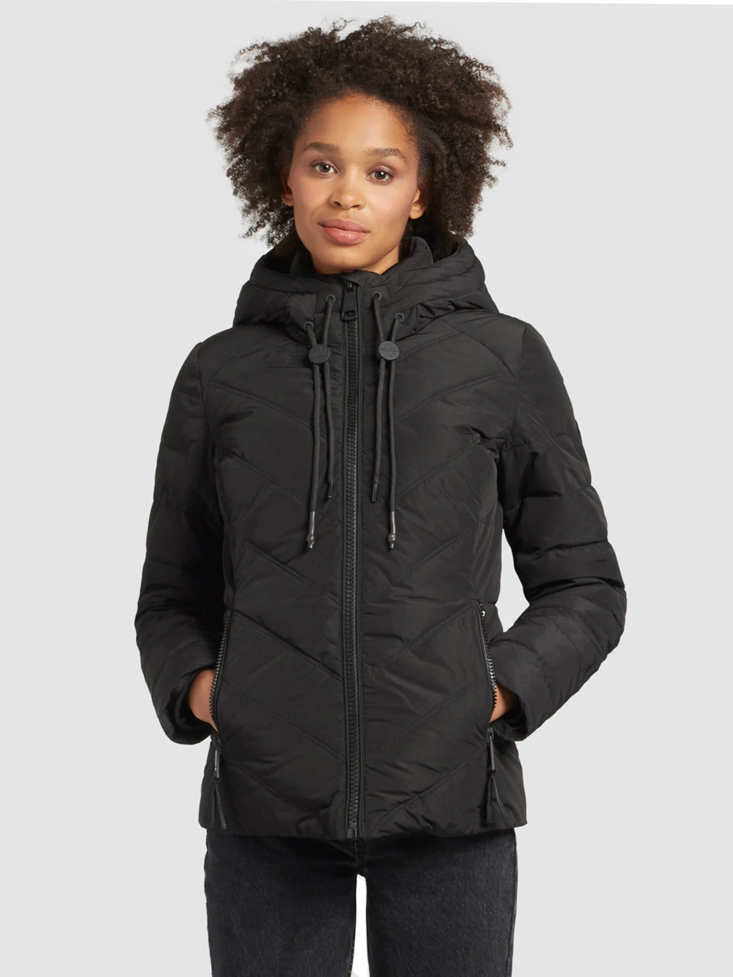 Khujo Winterjassen Winterjas Eija 2 Dames Zwart 4 Khujo Winterjassen Winterjas Eija 2 Dames Zwart - Afbeelding 2