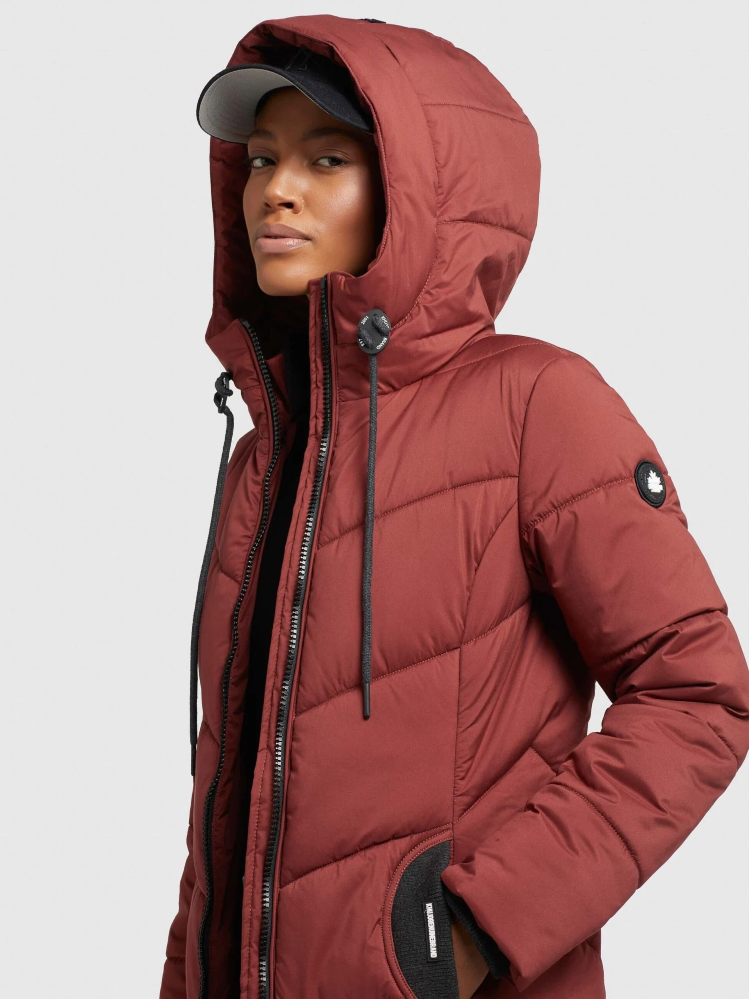 Khujo Tussenmantels Tussenmantel Aribay Dames Roestrood 9 Khujo Tussenmantels Tussenmantel Aribay Dames Roestrood - Afbeelding 7