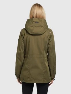 Khujo Parkas Tussenparka ELST Dames Olijfgroen -Khujo 84abc1d2f566480f2fdec9821c2594a5