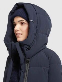 Khujo Korte Mantels Wintermantel Wente Dames Donkerblauw -Khujo 8684c5e4629a6cb85d8b74ff3550e2be